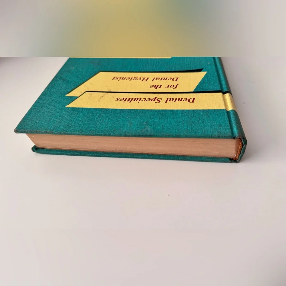 VINTAGE 1969 Dental Specialties for the Dental Hygienist Hardcover Teal Book